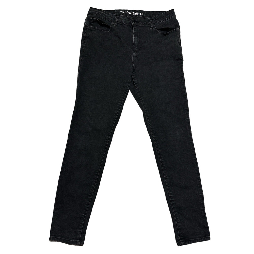 Monkey Ride Women's Black Jeans Size 13 75%Cotton 23%Poly 2%Spandex Style#P6004C